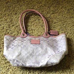 Authentic lavender coach purse